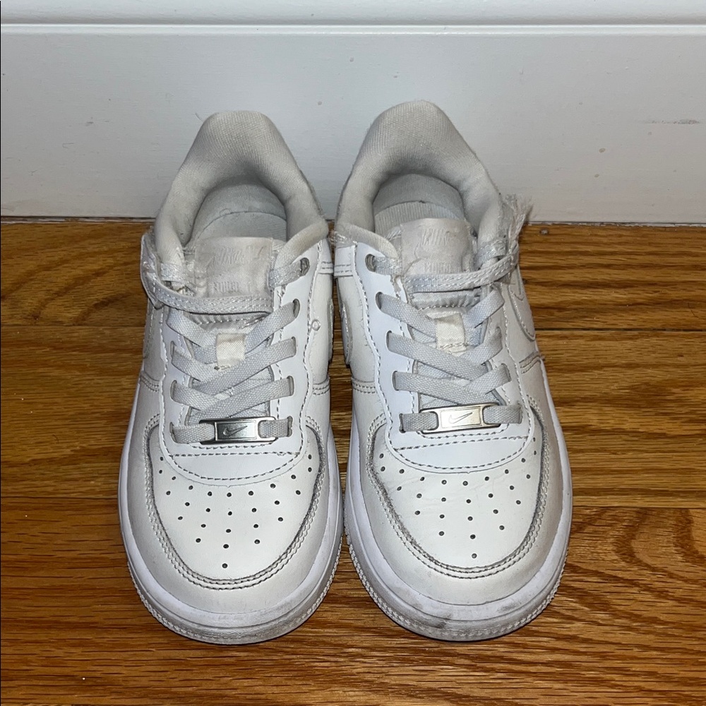 11C, white air forces, gently worn